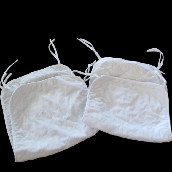 Koala Baby 2 Pc Infant Changing Pads 26.5"x13.75" White Ties Rectangular Infant - Picture 2 of 5